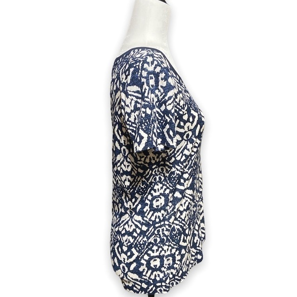 Lauren Ralph Lauren Crewneck T-Shirt Ikat Print Cotton Women’s Size L - Picture 3 of 9